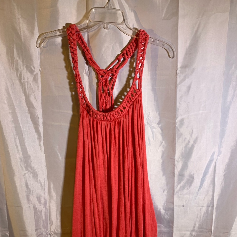 Wet Seal Macrame Tank Shirt With Pockets